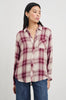 Hunter Shirt- Faded Plum Ivory