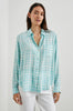 Josephine Shirt - Aqua Plaid