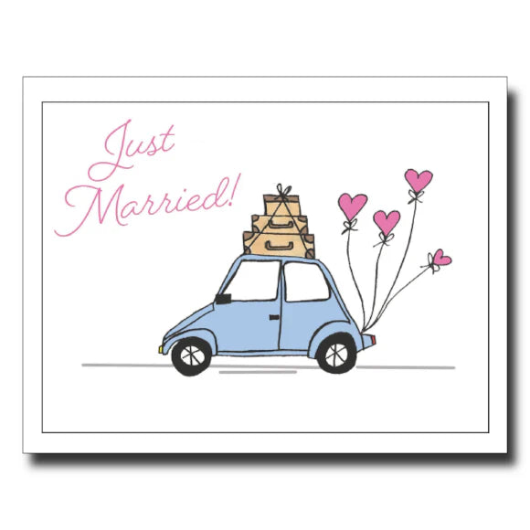 Just Married Road Trip Card