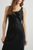 Kailani Dress - Black Satin Crepe