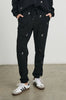 Kingston Sweatpant- Black Champagne Embroidery