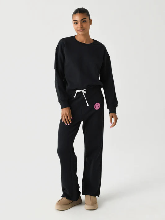 Weekend Happy Face Barb Sweatpant