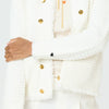 Beau-Lero Fringe Cardigan - Off White