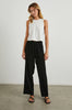 Leon Crop Pant - Black Gauze