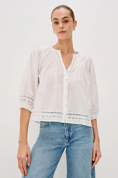 Lilah Top - White Lace