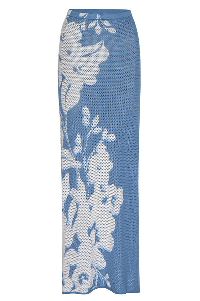 Matti Dress - Blue Hibiscus Flora