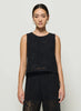 Sheri Lace Tank - Jet Black