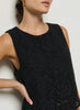 Sheri Lace Tank - Jet Black