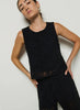 Sheri Lace Tank - Jet Black