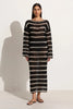 Jesolo Crochet Dress- Black/Off White