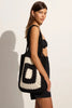 Ostia Crochet Bag-  Black/Off White