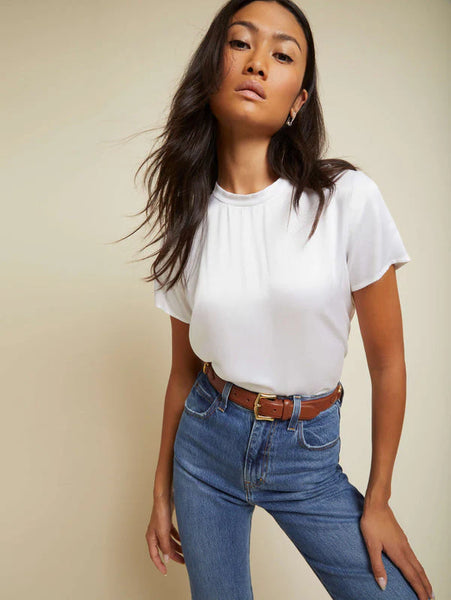 Marie Boxy Top - White