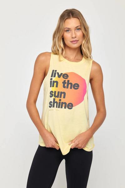 Sunshine Jade Muscle Tank- Sunlight