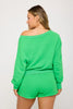 La Vida Off Shoulder - Palm Green