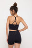 Bryn Seamless Crop Tank Solid - Black