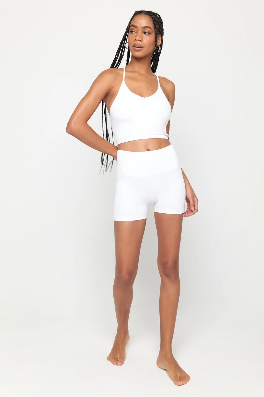 Bryn Seamless Crop Tank Solid - Bright White