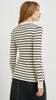 Aurelia Top - Ivory Navy Stripe