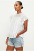 Inessa Cotton Lace Top -White