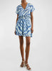 Karla Dress - Blue Watercolor Stripes