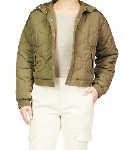 Comfy Quilted Jacket - Burnt Olive