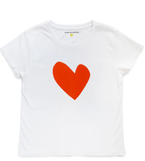 Suke Imperfect Heart Tee- Aperol Orange