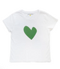 Suke Imperfect Heart Tee- Olive Green