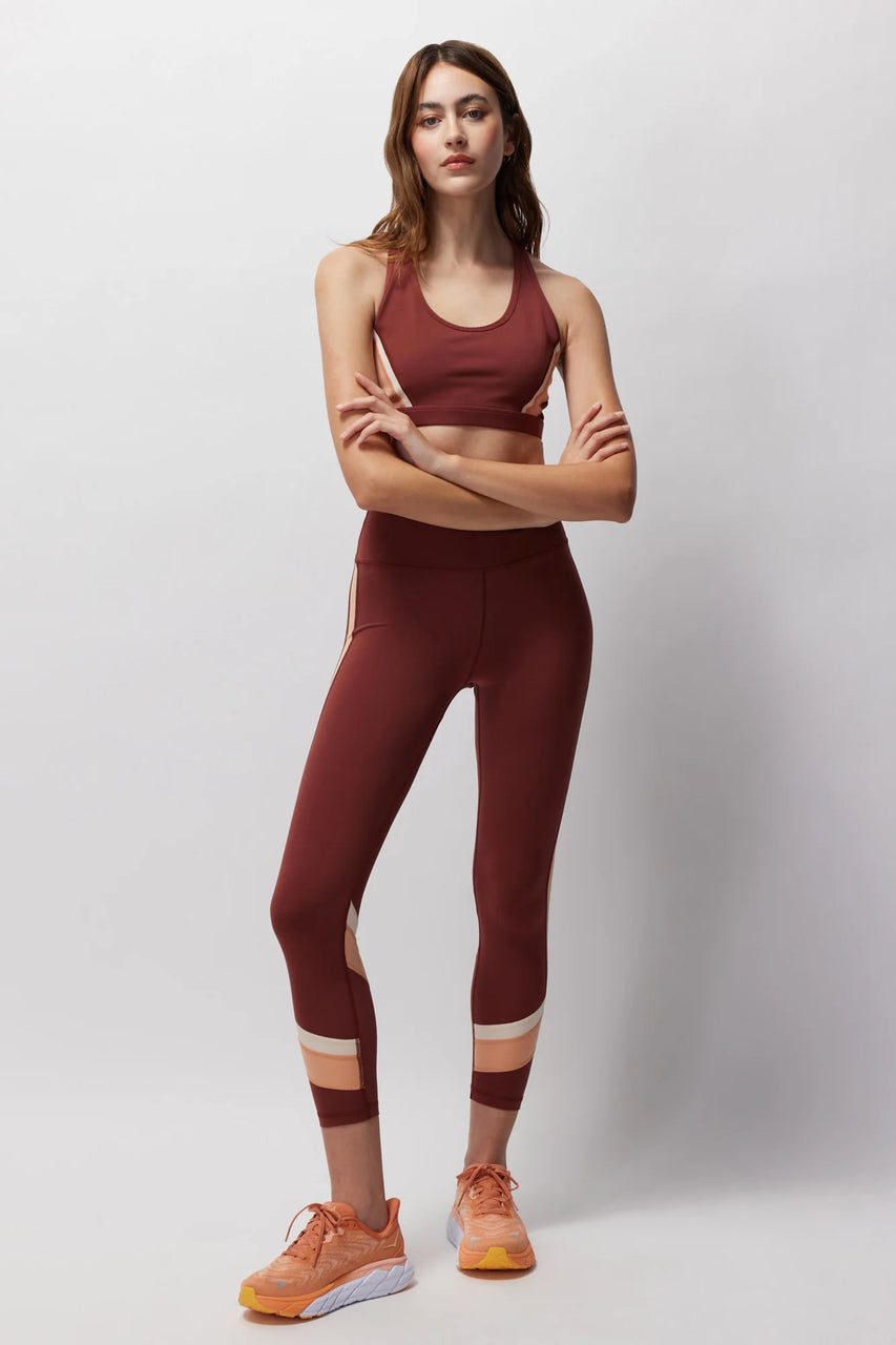 Velo Dream Tech Eco Jersey hw 7 8 legging grain Washed Burgundy a kind heart