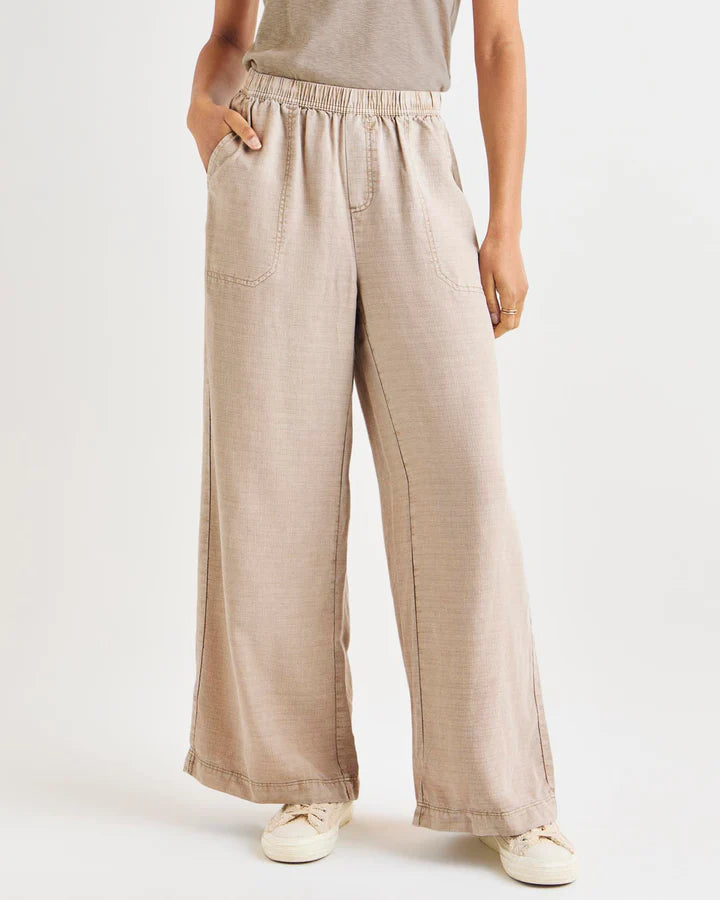 Angie Palazzo Pant - Fawn