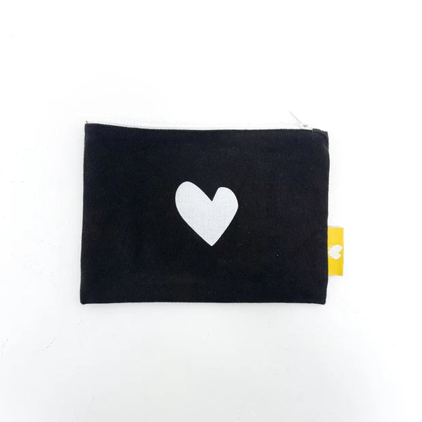 Imperfect Heart Small Pouch - Black