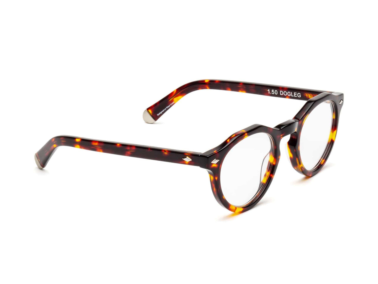 Dogleg Reading Glasses - Polished Turtle