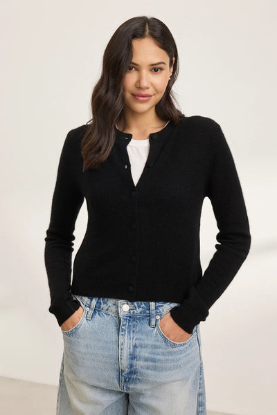 Cleo Wade Cashmere Cardi- Black