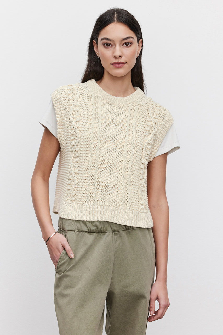 Maggy Chunky Sweater Vest - Ivory