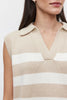 Mariette Sweater Vest - Sable/Milk