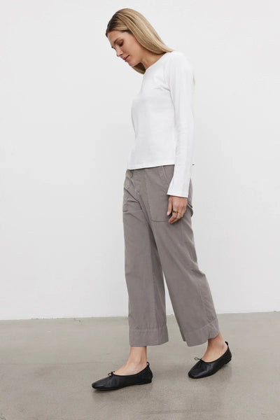 Vera Cotton Corduroy Cropped Pant