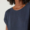 Hudson Linen Top - Baltic