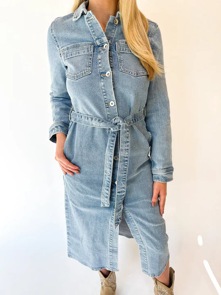 Wrapped Up Denim Dress