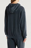 Wave 4 Stripe Relaxed Pullover Hoodie- Charcoal