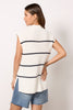 Etta Sweater - Ivory Navy Stripe