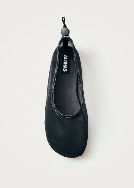 Gill Mesh Ballet Flats - Black
