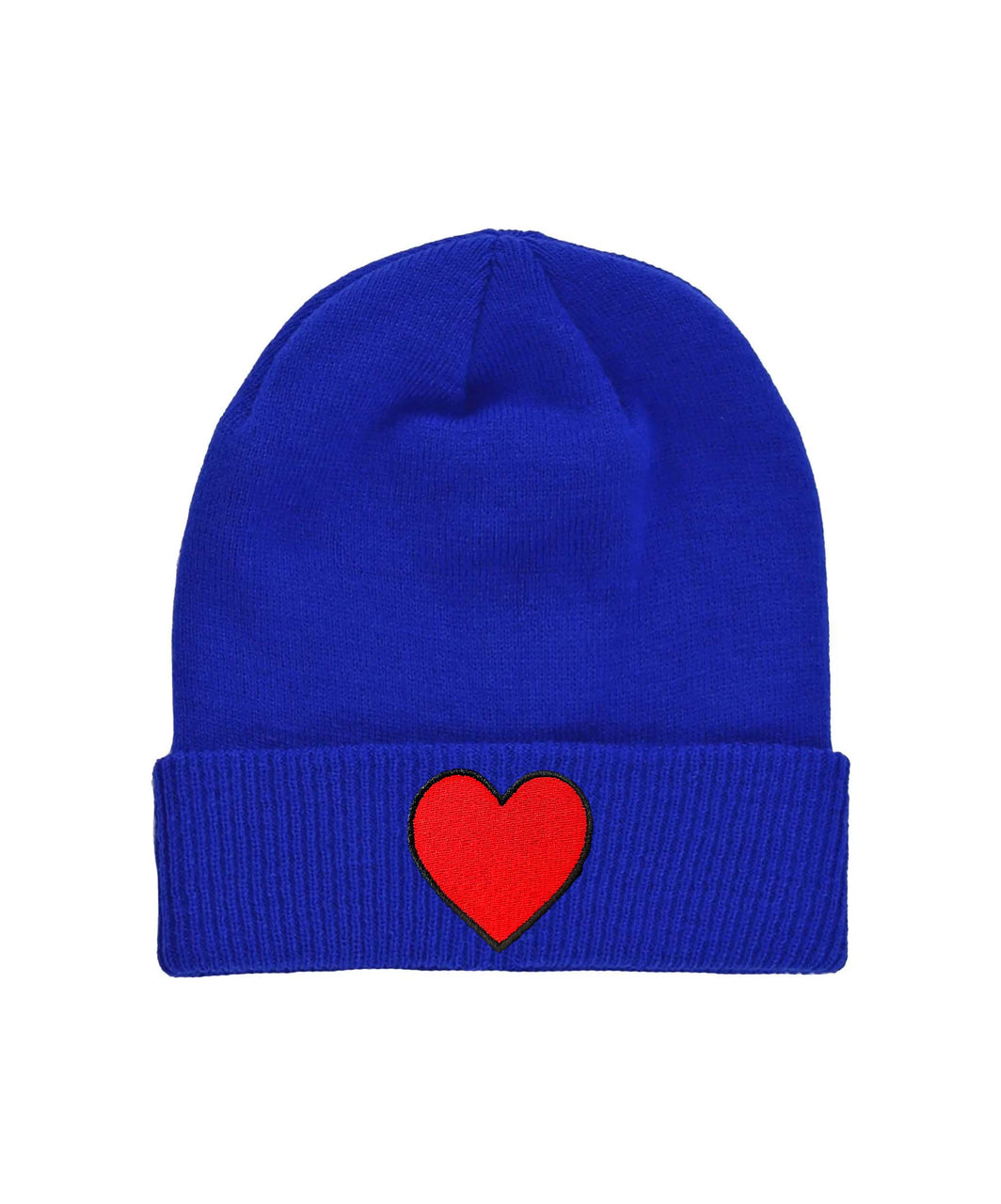 Heart Rib Beanie- Royal Blue