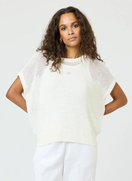 Summer Vestie Sweater - Chalk