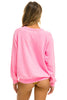 Logo Crew Sweatshirt - Neon Pink