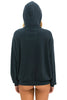 Logo Stitch Relaxed Pullover Hoodie- Charcoal