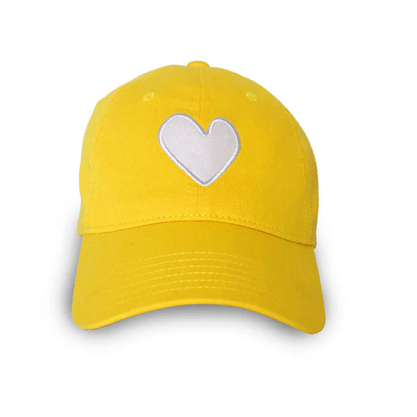 Imperfect Heart Hat - Sunshine-White