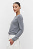 Roxy Cashmere L/S Top - Medium Heather Grey