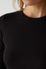 Camino Modal Rib L/S Top- Black