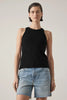 Cruz Modal Rib Tank- Black