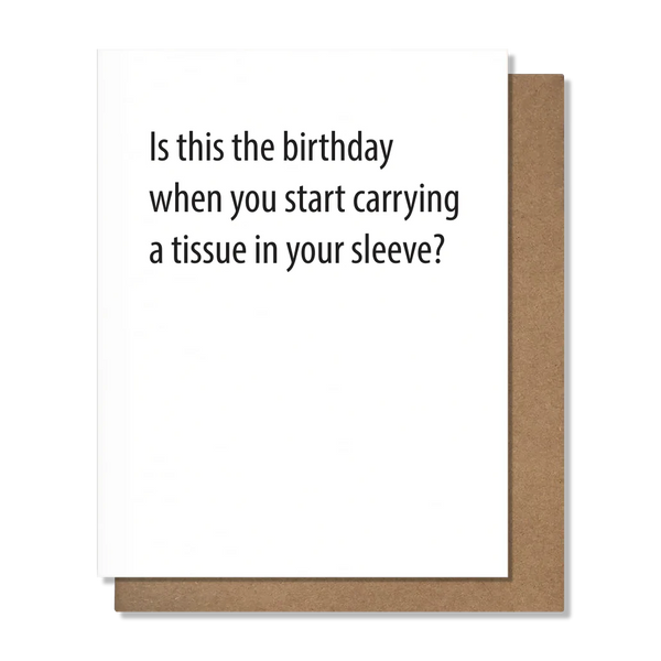 Tissue Birthday Card