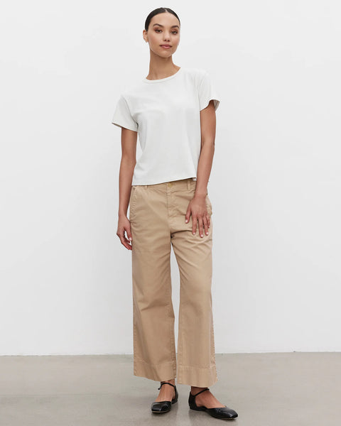 Sabine Cotton Canvas Pant - Putty