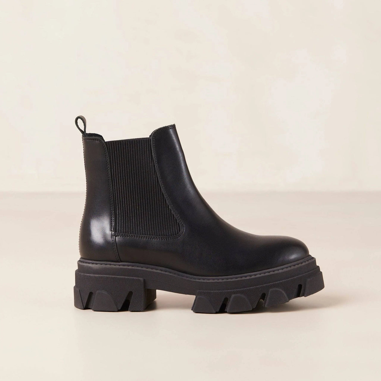 Berenice Black Leather Ankle Boots a kind heart